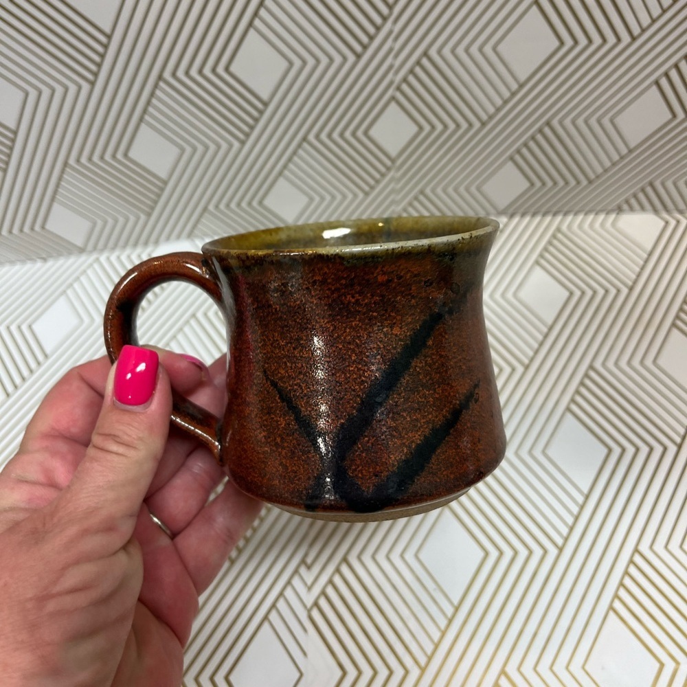 Studio Art Pottery Mug Handmade by Sue Luger Signed on the Bottom